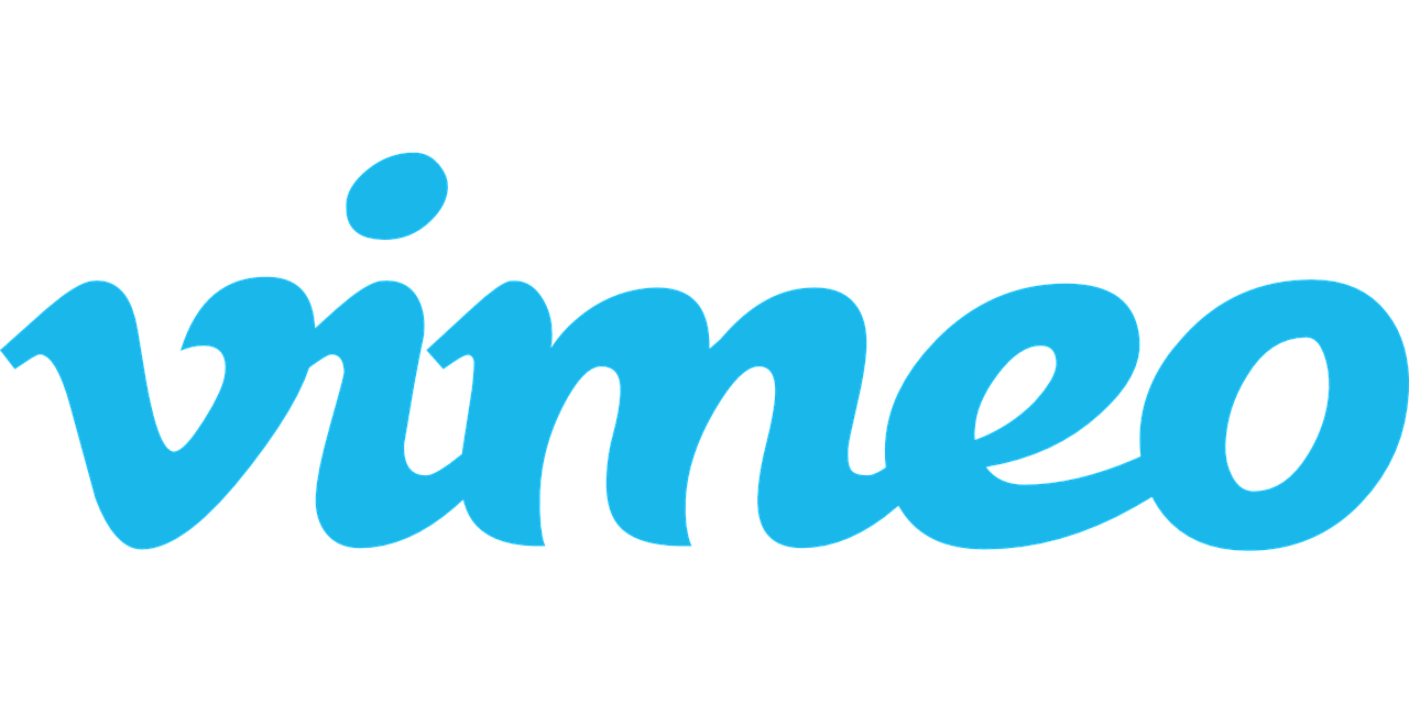 Vimeo logo on a white background